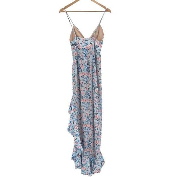 Lovers And Friends‎ Meadow Floral Ruffle Hi Low Ahamani Maxi Dress Multicolor XS - Picture 5 of 15
